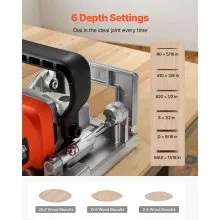 Biscuit Plate Joiner Plate Cutter Tool 5.9A 11600 RPM Motor with Wood Biscuits