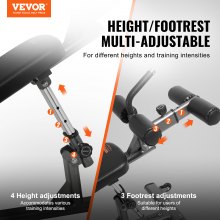 VEVOR Weight Bench Adjustable Situp Incline Bench for Home Gym Strength Training