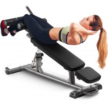 Banc de musculation VEVOR Banc incliné réglable pour abdominaux pour entraînement de force à domicile