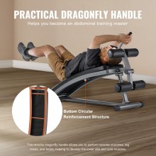 Banc de musculation VEVOR Banc incliné réglable pour abdominaux pour entraînement de force à domicile