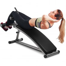 Banc de musculation VEVOR Banc incliné réglable pour abdominaux pour entraînement de force à domicile