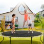 VEVOR Ersättningsstudsmatta, Hoppmatta Passar 12ft Ram, Universal Hoppmatta För 12ft Rund Trampolin, Förstärkt UV-resistent matta med fjäderverktyg och slitstarka V-ringar, Passar 5,5" fjäderlängd