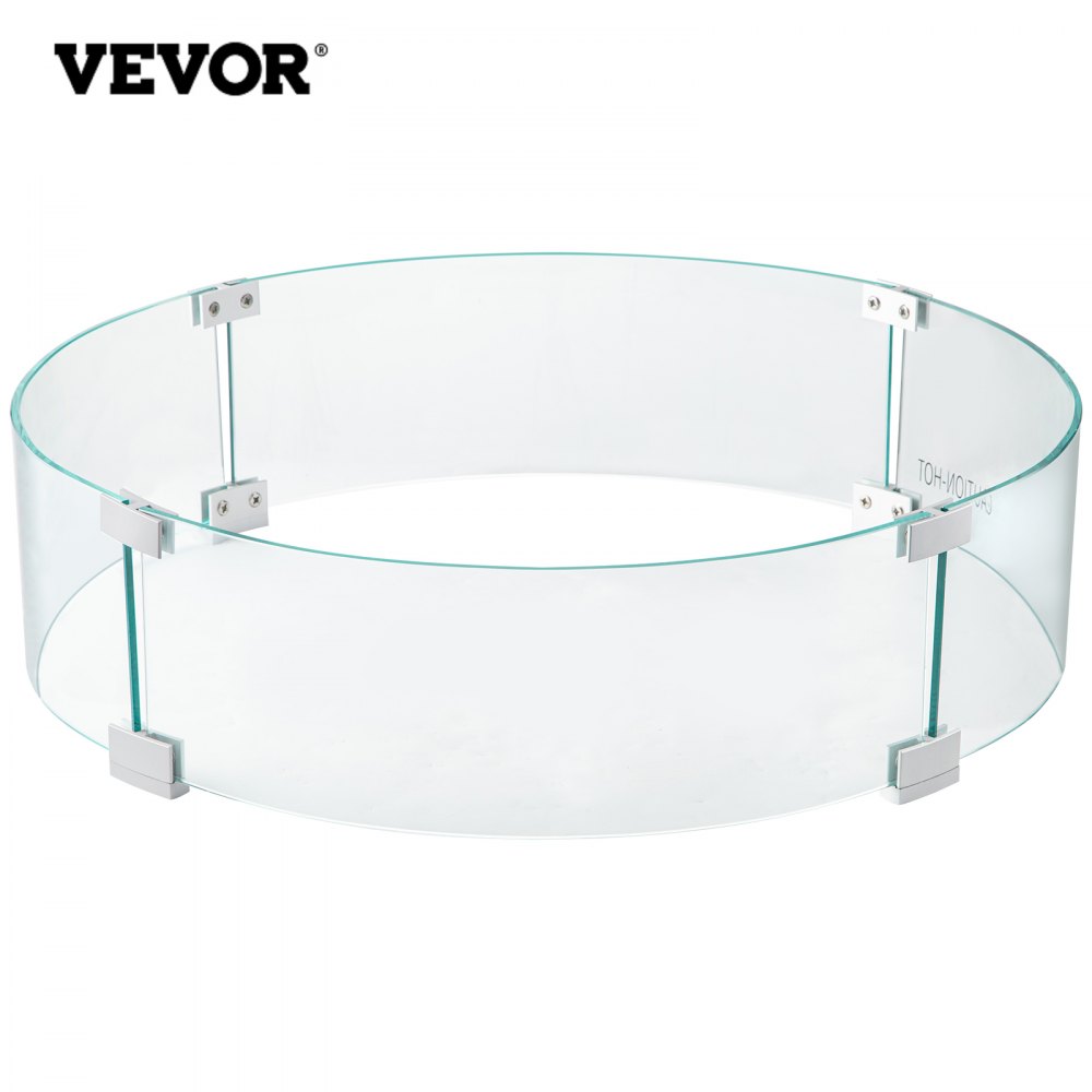 Plateau verre trempé rond table 6 mm