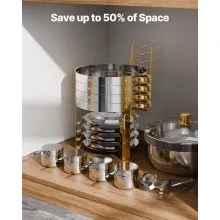 VEVOR 5 Qt 4 Pack Round Chafing Dish Buffet Set Full-Size Pan Stainless Steel