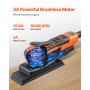 3/8 Sheet Sander 350W 6 Speeds Brushless Finishing Sander for Woodworking