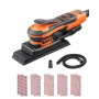 3/8 Sheet Sander 350W 6 Speeds Brushless Finishing Sander for Woodworking