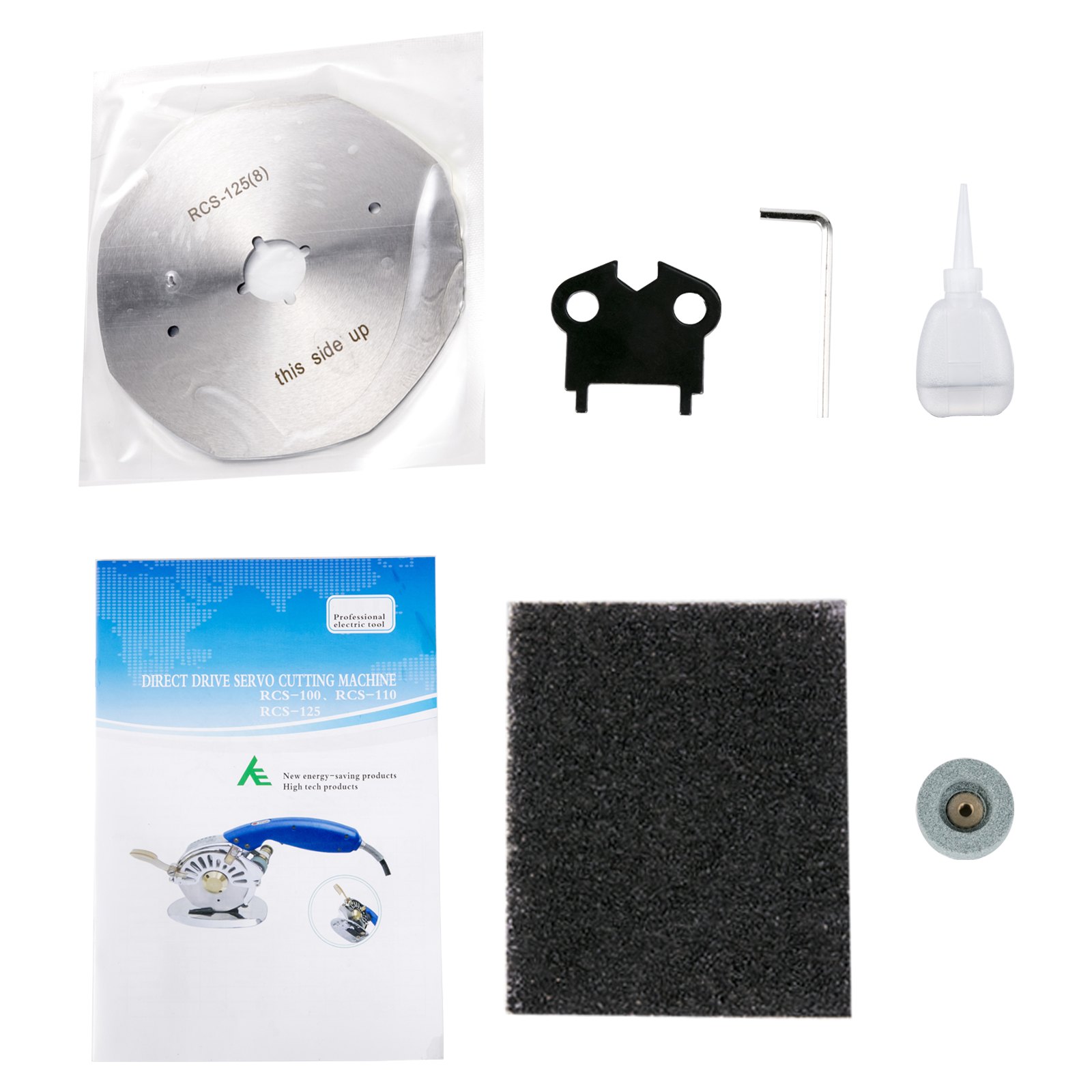 Fabric Cutter Rotary Fabric Cutter 125mm Electric Cloth Cutter +Blade AU Stock