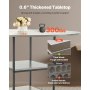 VEVOR 47 in Round Dining Table Wood Kitchen Table for 2-4 Person (Only Table)