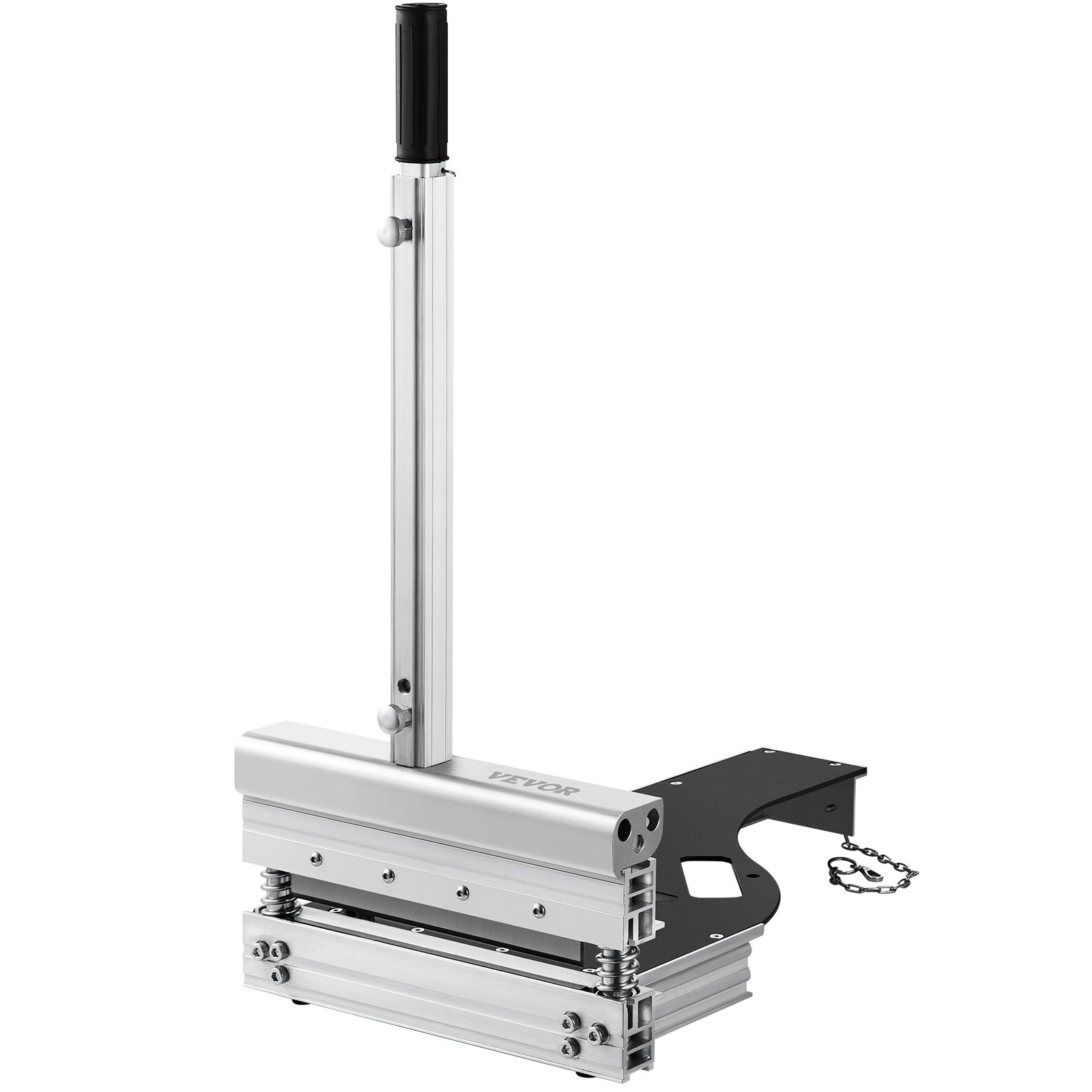 VEVOR 228mm Vinyl Floor Cutter, 9" Blade Length Laminate Flooring Cutters, with Fixed Aluminum Fence & 27" Extended Handle, Built-In Precision Angled Miter, Siding Cutting for PVC, WPC, and Plank