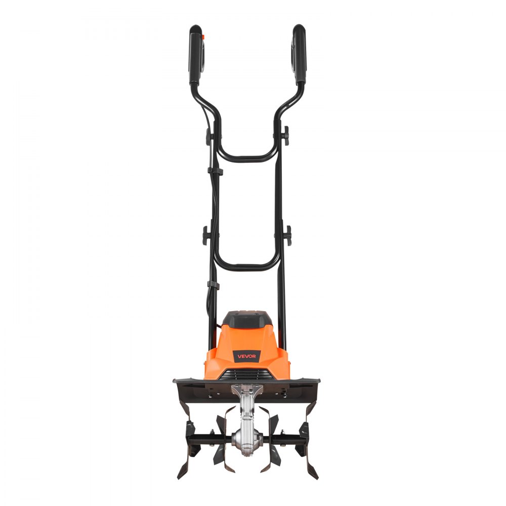 VEVOR Corded Electric Tiller, 36cm Tilling Width Garden Rototiller, 1200W Motor Heavy-Duty Tilling Machine, Cultivator with Steel Tines and Foldable Handle, for Lawn, Yard, and Gardening Care
