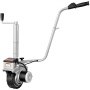 VEVOR Electric Trailer Dolly, 5000lbs Towing Capacity, 350W 12V Trailer Jockey Wheel with 22 ft/min Moving Speed, 12''-24.8'' Adjustable Clamp Height & 8'' Rubber Tire, for Moving Trailer Caravan Boat