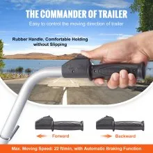 VEVOR Electric Trailer Dolly, 5000lbs Towing Capacity, 350W 12V Trailer Jockey Wheel with 22 ft/min Moving Speed, 12''-24.8'' Adjustable Clamp Height & 8'' Rubber Tire, for Moving Trailer Caravan Boat