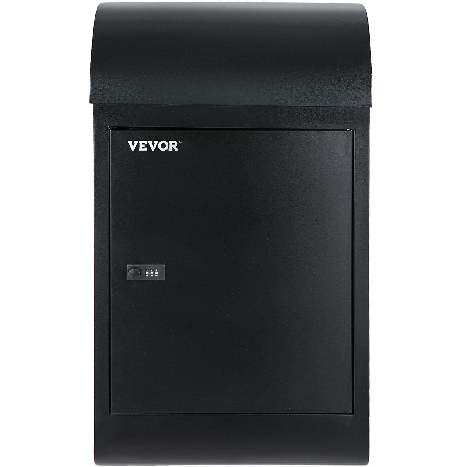 Wall Mount Mailbox Drop Box Steel Extra Large Mailbox With Locked Key, Black