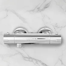 VEVOR Thermostatic Shower Faucet Valve with Secure Lock Leak-Proof Chrome Plated