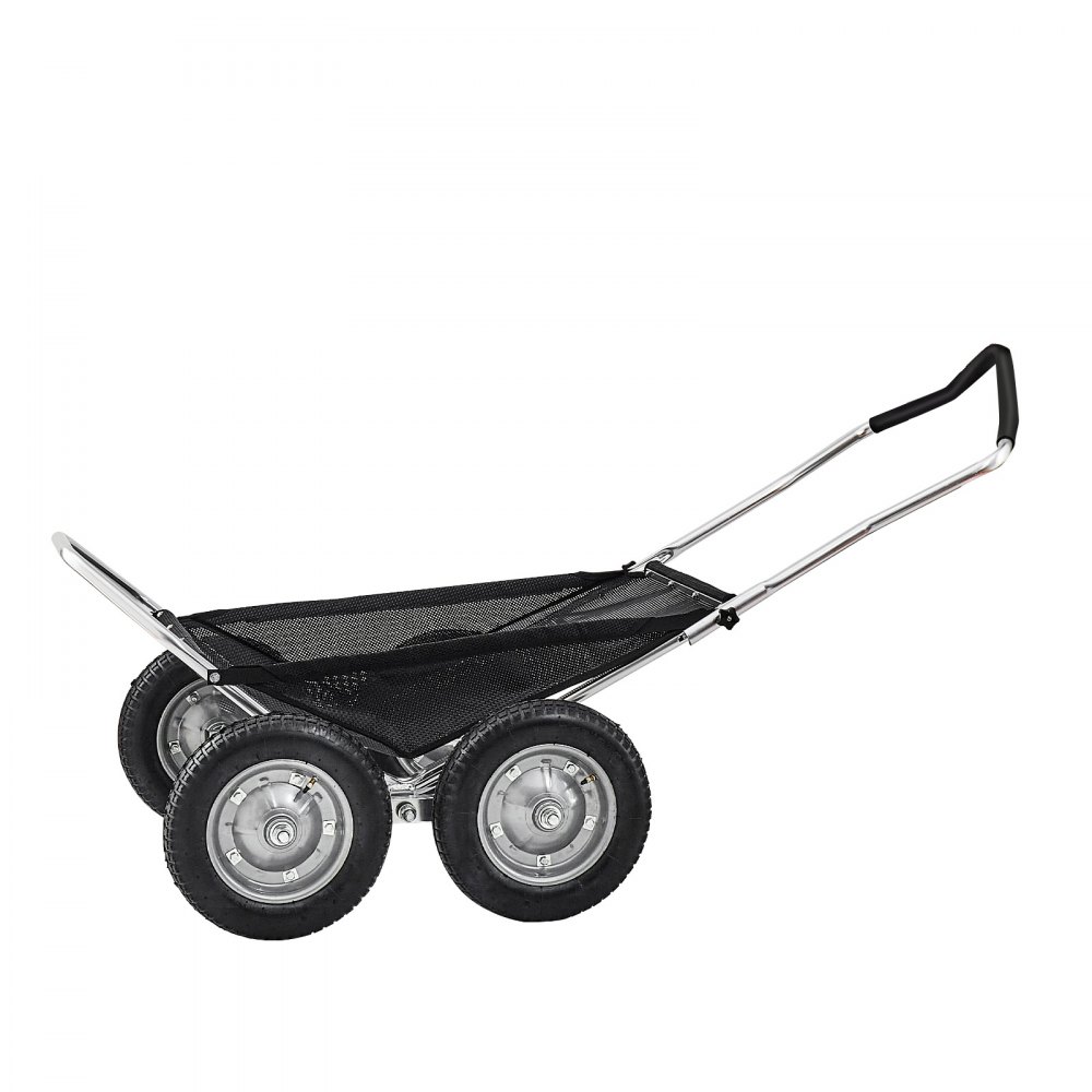 Carrinho de caça VEVOR, capacidade para 227 kg (500 lbs), carrinho de esteiras reforçado, carrinho dobrável para transporte de cervos em todos os terrenos com pneus com amortecimento, carrinho utilitário para caça, pesca e trilhas.