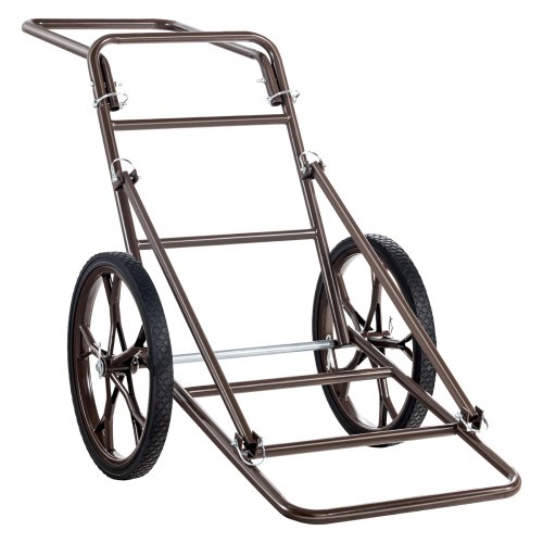 VEVOR 300 LB Game Cart - All Terrain Folding Deer Hauler With Solid Rubber Tires For Hunting & Outdoor