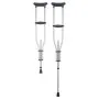 Muletas axilares VEVOR, con 13 niveles de altura ajustable, ligeras de aluminio para adultos y adolescentes, con almohadilla suave para lesiones en las piernas, cirugías y personas con discapacidad, 1 par de 136 kg