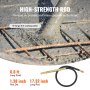 VEVOR Handheld Concrete Vibrator, 950W Electric Vibrator 13000 VPM, Electric Concrete Vibrating Tool With 6.6ft / 2m Shaft Rod, Portable Pencil Cement Vibrator Remove Air Bubble and Mix Concrete