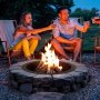 VEVOR Fire Pit Ring, 36-Inch Outer/30-Inch Inner Diameter, 10inch Height 2.5mm Thick Fire Pit Insert, Heavy Duty Carbon Steel Liner DIY Campfire Ring above or In-Ground, for Outdoor Camping, Bonfires
