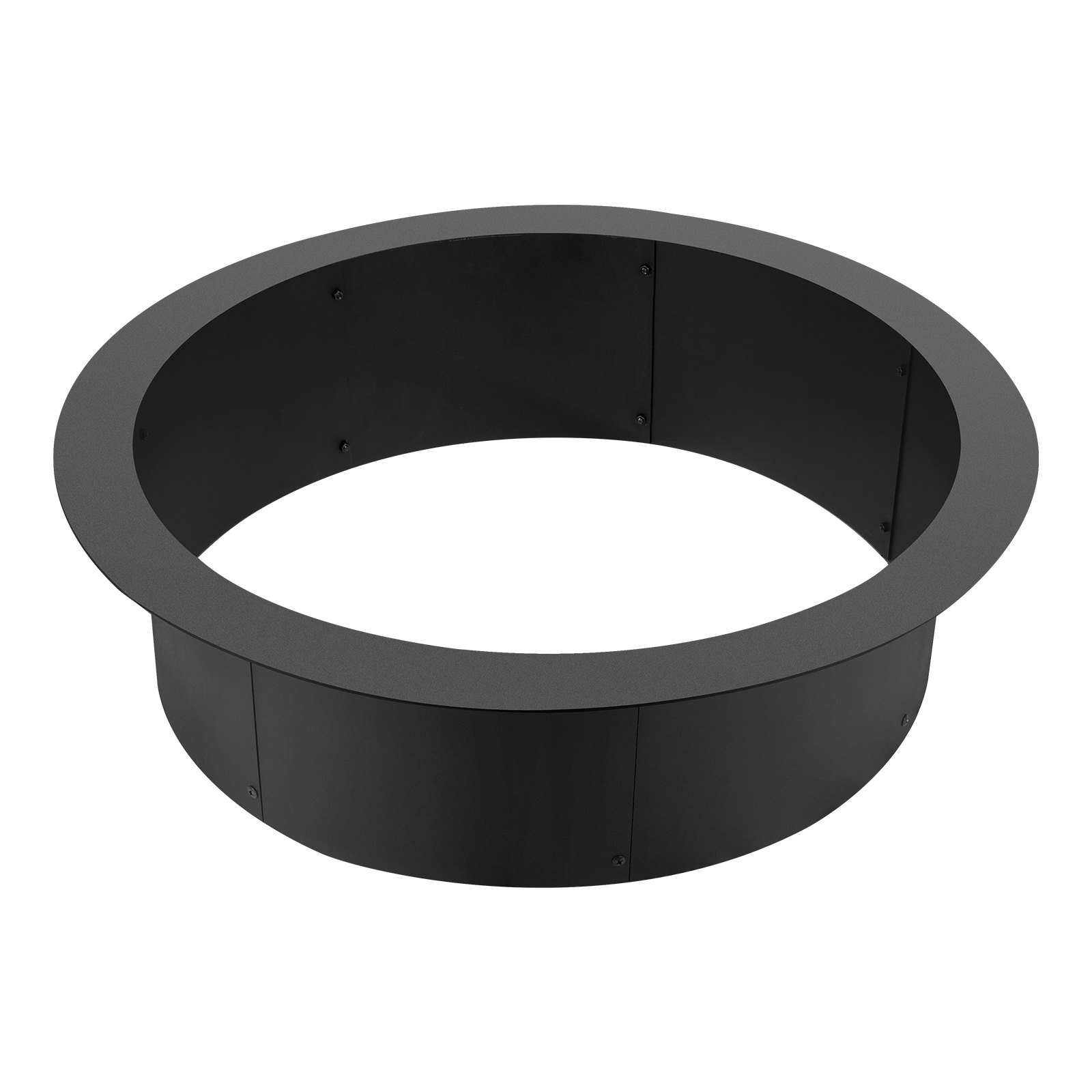VEVOR Fire Pit Ring, 36-Inch Outer/30-Inch Inner Diameter, 10inch Height 2.5mm Thick Fire Pit Insert, Heavy Duty Carbon Steel Liner DIY Campfire Ring above or In-Ground, for Outdoor Camping, Bonfires