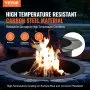 VEVOR Fire Pit Ring Round 40 Inch Outer Steel Liner DIY Campfire Ring Firepit