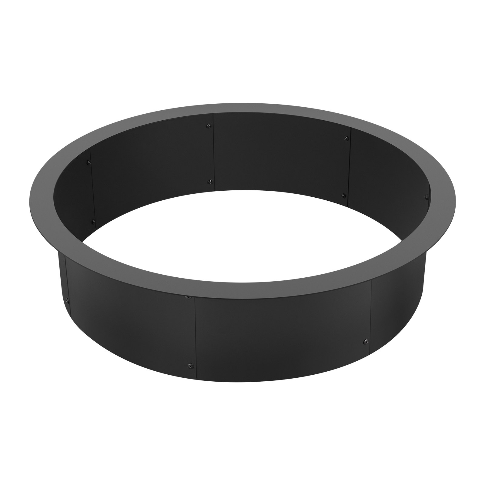 VEVOR Fire Pit Ring, 35-Inch Outer/31-Inch Inner Diameter, 10inch Height Fire Pit Insert, Heavy Duty Carbon Steel Liner DIY Campfire Ring above or In-Ground, for Outdoor Camping, Bonfires