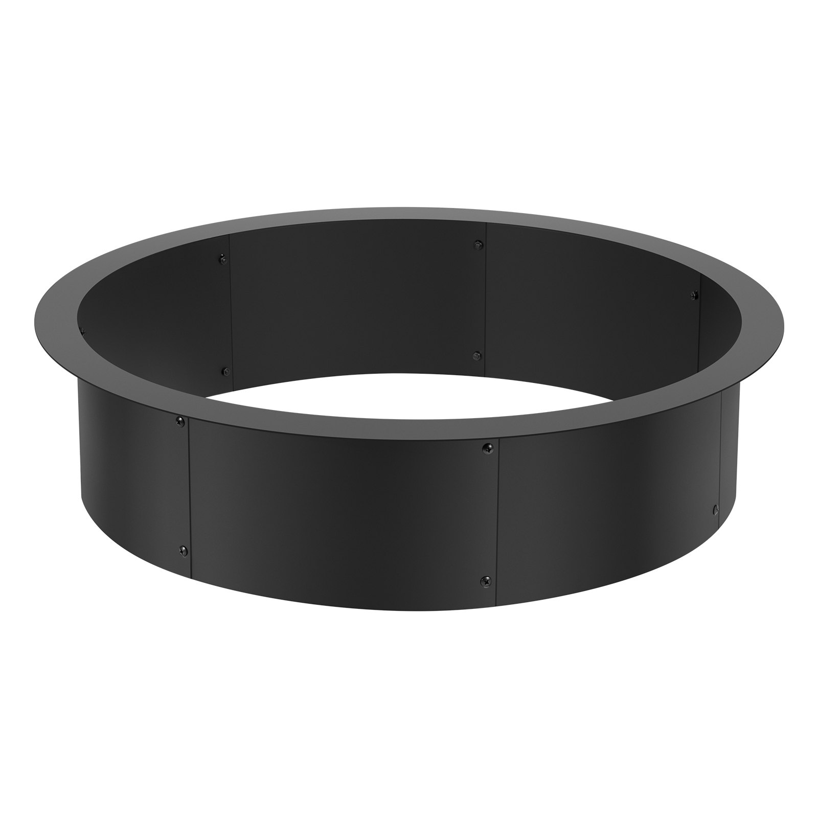 VEVOR Fire Pit Ring, 35-Inch Outer/31-Inch Inner Diameter, 10inch Height Fire Pit Insert, Heavy Duty Carbon Steel Liner DIY Campfire Ring above or In-Ground, for Outdoor Camping, Bonfires