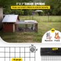 VEVOR Hardware Cloth, 24\" x 100\' & 1\"x1\" Mesh Size, Galvanized Steel Vinyl Coated 16 Gauge Chicken Wire Fencing with A Cutting Plier & A Pair of Fabric Gloves, for Garden Fencing & Pet Enclosures,