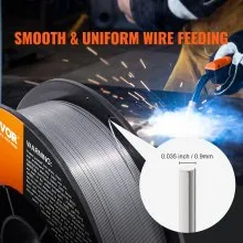 VEVOR Flux Core MIG Welding Wire E71T-GS 0.035" 10LB Gasless Mild Steel MIG Wire
