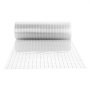 clear VEVOR carpet protector for pets, rolled out with studded pattern for grip and protection.
