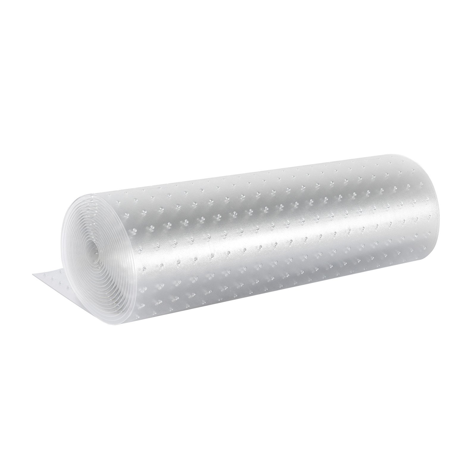 VEVOR carpet protector for pets, rolled up transparent mat with studded grip pattern.
