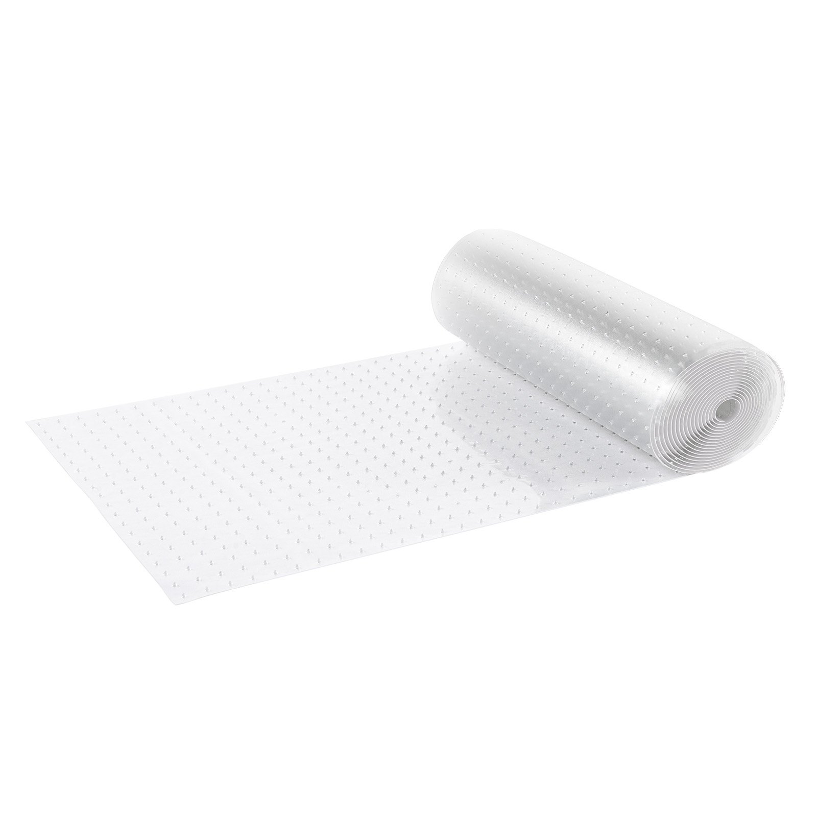 VEVOR carpet protector for pets: clear plastic carpet protector roll with gripped underside.