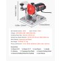 VEVOR Circular Saw Blade Sharpener, 140W 5700RPM Electric Saw Blade Sharpening Machine with 100mm Ceramic & Diamond Grinding Wheels - Fits 90mm to 400mm Diameter Circular Saw Blades