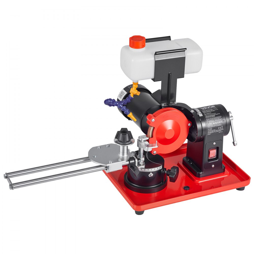 VEVOR Circular Saw Blade Sharpener with Water Tank, 370W 2890RPM Rotary Angle Mill Grinder, Water Injection Sharpening Machine with 125mm Grinding Wheel - Fits Φ80mm to Φ700mm Circular Saw Blades