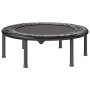 VEVOR Foldable Mini Trampoline, 36 Inch Fitness Rebounder, Max Load 220 lbs Exercise Trampoline, Stable & Quiet Indoor Small Workout Trampoline, Mini Trampoline for Adults Indoor/Garden Workout