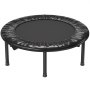 VEVOR Foldable Mini Trampoline, 36 Inch Fitness Rebounder, Max Load 220 lbs Exercise Trampoline, Stable & Quiet Indoor Small Workout Trampoline, Mini Trampoline for Adults Indoor/Garden Workout