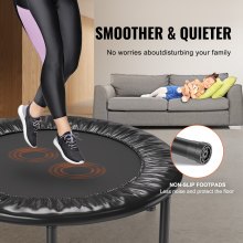 VEVOR 36" Foldable Mini Fitness Trampoline Adults Indoor Exercise Rebounder