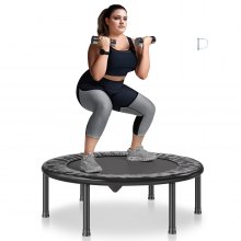 Mini trampolín de fitness plegable VEVOR de 36 pulgadas para adultos, para ejercicios en interiores