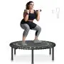 VEVOR Foldable Mini Trampoline, 40 Inch Fitness Rebounder, Max Load 330 lbs Exercise Trampoline, Stable & Quiet Indoor Small Workout Trampoline, Mini Trampoline for Adults Indoor/Garden Workout