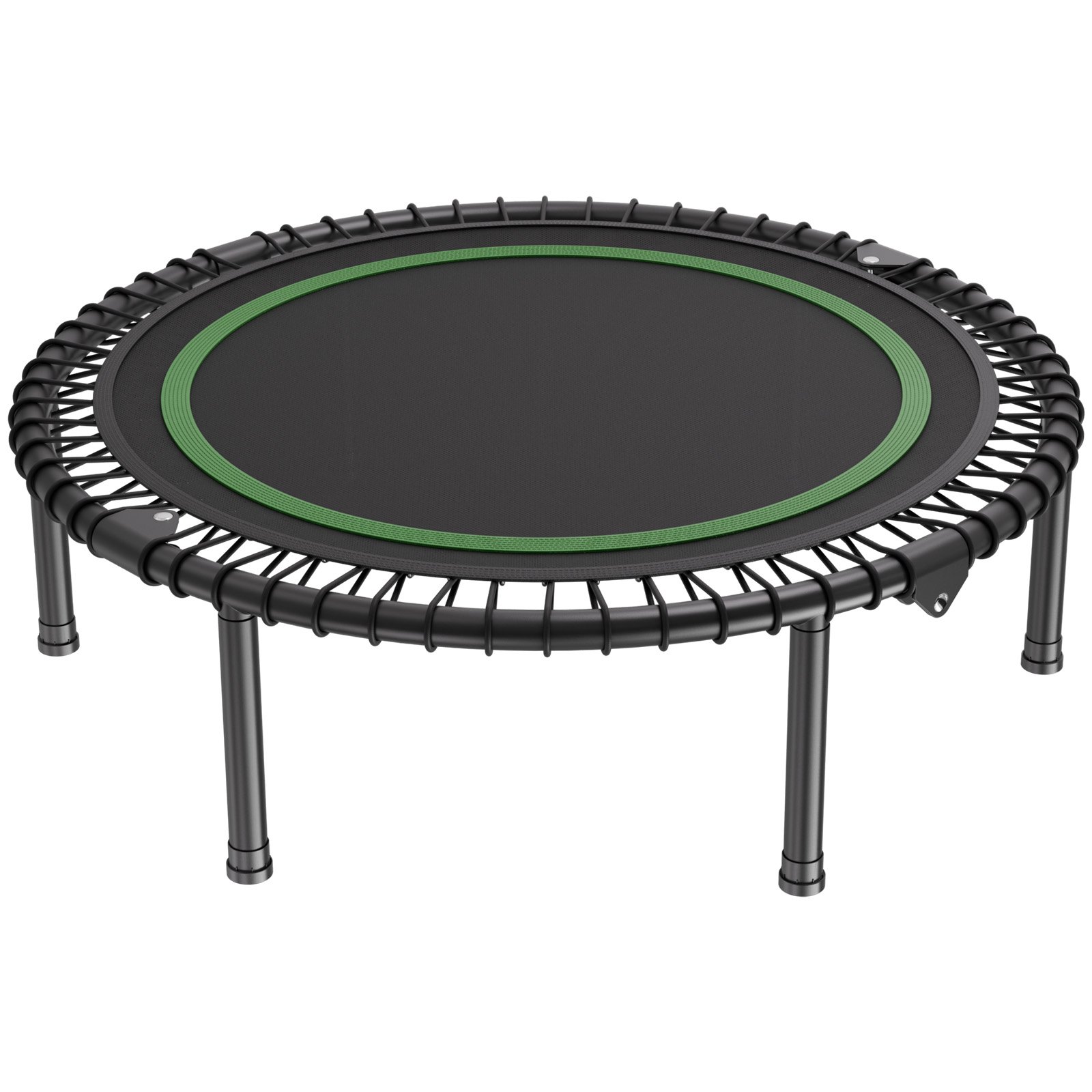 VEVOR Foldable Mini Trampoline, 40 Inch Fitness Rebounder, Max Load 330 lbs Exercise Trampoline, Stable & Quiet Indoor Small Workout Trampoline, Mini Trampoline for Adults Indoor/Garden Workout
