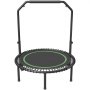 VEVOR Foldable Mini Trampoline, 40 Inch Fitness Rebounder, Max Load 330lbs Exercise Trampoline, Stable & Quiet Trampoline with 4 Level Height Adjustable Foam Handle, for Adults Indoor/Garden Workout