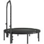 VEVOR Foldable Mini Trampoline, 52 Inch Fitness Rebounder, Max Load 450lbs Exercise Trampoline, Stable & Quiet Trampoline with 4 Level Height Adjustable Foam Handle, for Adults Indoor/Garden Workout