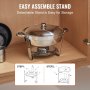 VEVOR chafing dish sets with easy assemble detachable stand for storage.