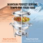 VEVOR chafing dish sets: keep food warm or cold for perfect serving temperatures.