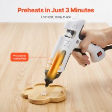 Mini Hot Glue Gun with 60/100W Dual Power and 20 Pcs Glue Sticks for Arts Craft