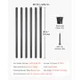 VEVOR Staircase Balusters 101 Pack 36 In Aluminum Spindles with Screws/Rail Caps