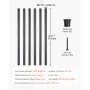 VEVOR Staircase Balusters 101 Pack 32 In Aluminum Spindles with Screws/Rail Caps