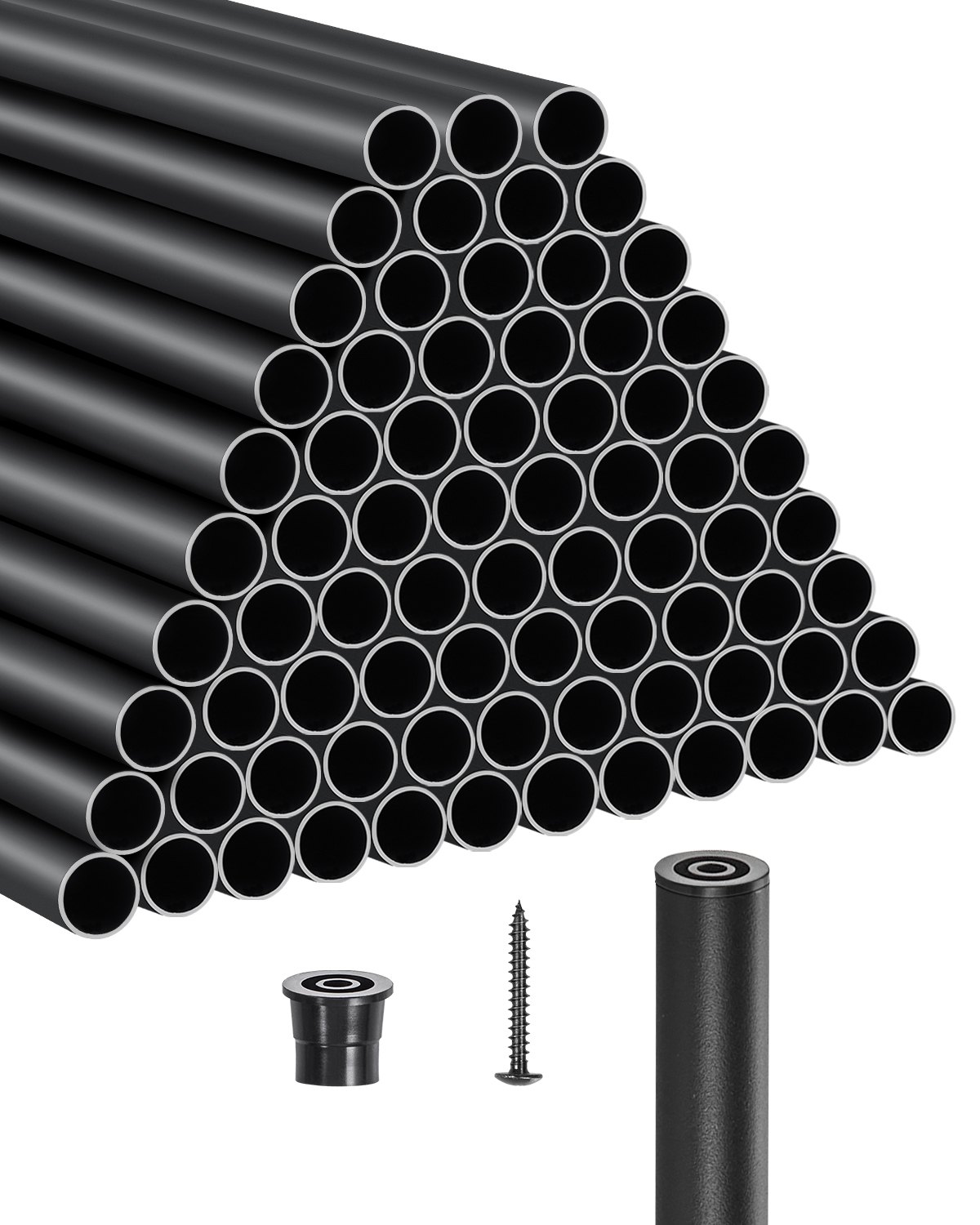 VEVOR Staircase Balusters 101 Pack 32 In Aluminum Spindles with Screws/Rail Caps