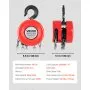 VEVOR Hand Chain Hoist, 1 Ton Capacity, Manual Chain Block with Upgrade G70 Galvanized Chain, 6 m Lifting Height, Heavy Duty Pulley Hoist for Garage Warehouse Automotive Machinery, Red