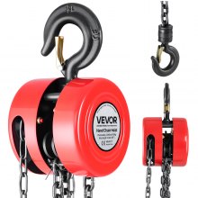 VEVOR Hand Chain Hoist 2200 lbs Capacity 8 ft Manual Chain Block with G70 Chain